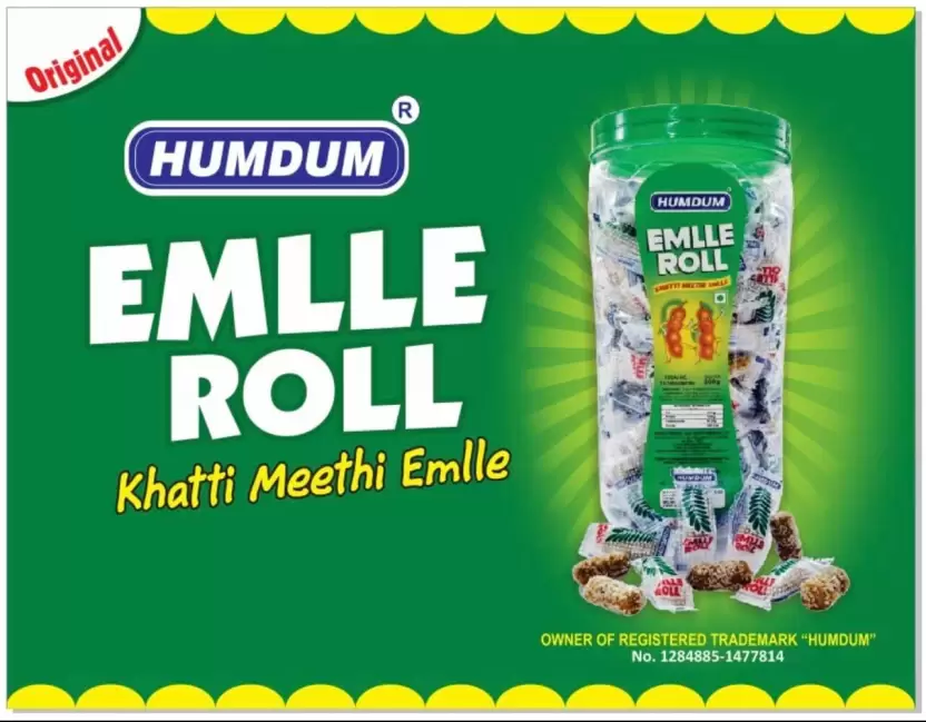 HUMDUM EMLEE ROLL Khatti Meethi candy Pack of 2 Tamarind Flavor Candy-4.webp